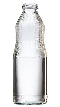 Boca staklena za sok 1 litra sa čepom Ø43mm Zlatni Juice Premium
