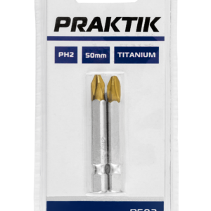 PRAKTIK  Bit glava  PH2 dužine 50mm 2/1 -TITAN  (P592)