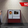 AlfaPlam štednjak na kruta goriva 75 INOX  ECO DESIGN (6kW) Crveni/Antracit - Image 2