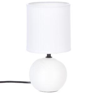 SVJETILJKA STOLNA TIMEO 13X25CM PVC/KERAMIKA BIJELA  ATMOSPHERA 116289F