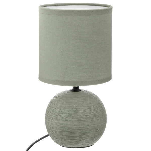 SVJETILJKA STOLNA TIMEO 13X25CM PVC/KERAMIKA BIJELA KAKI  ATMOSPHERA 116289P