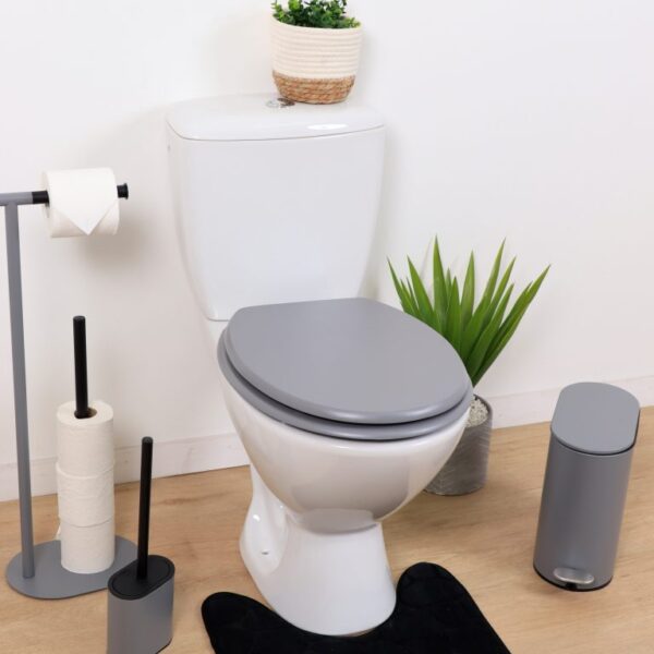 WC DASKA MDF S INOX OKOVIMA, SIVA  4103180 TENDANCE - Image 2