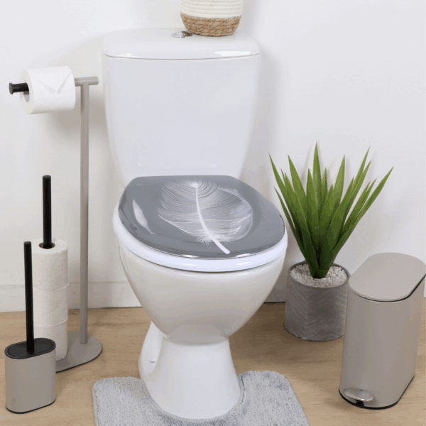 WC DASKA DUROPLAST SA PLASTIČNIM OKOVIMA, MONCEAU CVIJET 4404L55 TENDANCE - Image 2