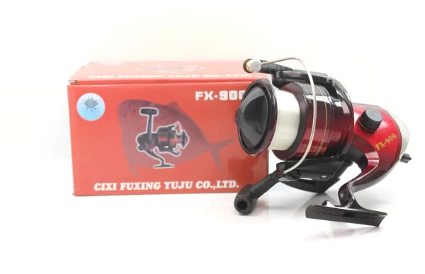 Rola Yu Fu Xing FX 900 Jumbo Velika crno-kestenjasta ribolovna rola, s najlonom - Image 7