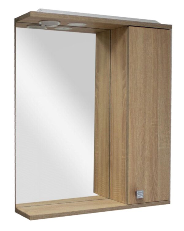 Ogledalo s ormarićem 1 vrata ELIN  60 CM SONOMA 600X167X720 
