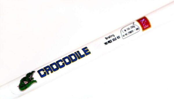 Štap za ribolov CROCODILE,  2,40 m Čvrsta jezgra, Stakloplastika, 2 dijela, Fast Jigging, Trolling Bijeli - Image 5