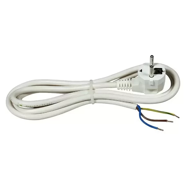 Kabel priključni za štednjak, el.alate H05VV-F 3x2,5mm 1,5met Bijeli