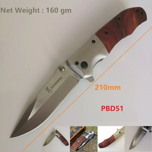 Nož džepni preklopni Browning DA51   21cm EDC - Image 2