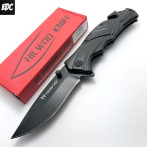 Nož džepni preklopni HILWOD L00616B  21cm Crni EDC