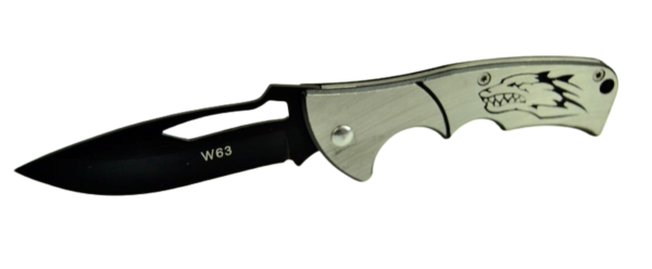Nož džepni preklopni W63 Srebrni 17cm