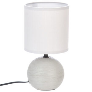 SVJETILJKA STOLNA TIMEO 13X25CM PVC/KERAMIKA SVIJETLO SIVA ATMOSPHERA 116289L