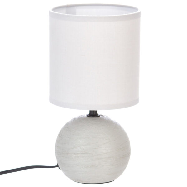 SVJETILJKA STOLNA TIMEO 13X25CM PVC/KERAMIKA SVIJETLO SIVA ATMOSPHERA 116289L