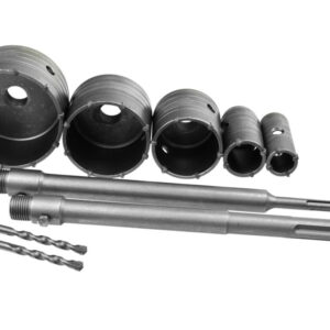 Set Kruna za bušenje cigle, betona Ø30, Ø40, Ø50, Ø60 i Ø80mm sa držačem SDS+ i SDS MAX