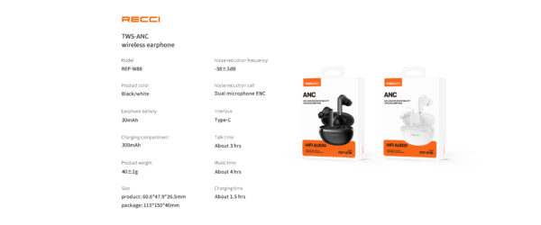 Slušalice bežične Bluetooth mini slušalice u kutiji za punjenje EP2014 Bijele - Image 4