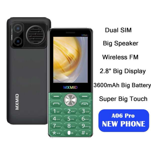 Telefon mobilni, za starije osobe, Dual SIM 2G A06 Pro MXMID  - Image 2