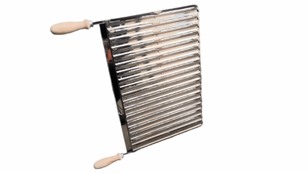 Roštilj ploča Inox s ručkama, 670x425 mm s maticama M10 - Image 5