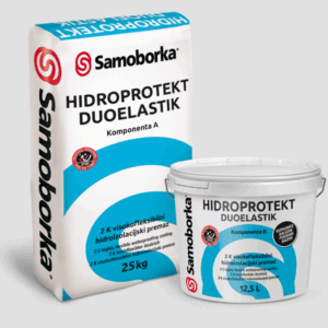 SAMOBORKA - HIDROPROTEKT DUOELASTIK  set 10 kg + 5 l   hidroizolacija