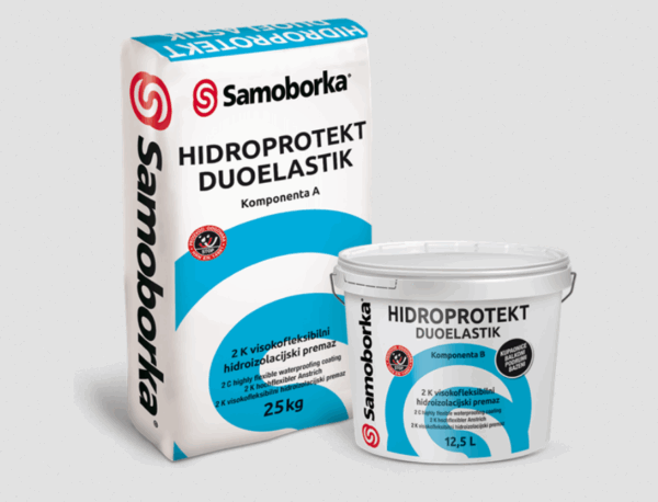 SAMOBORKA - HIDROPROTEKT DUOELASTIK  set 10 kg + 5 l   hidroizolacija
