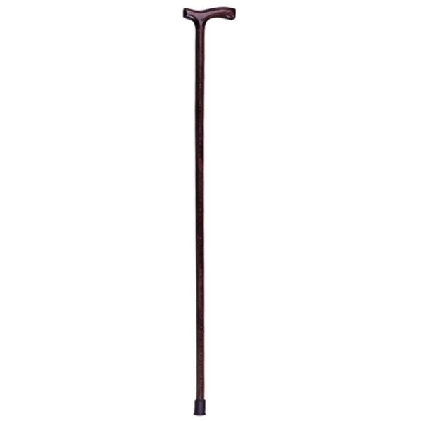 Štap drveni za hodanje 92cm T drška crni