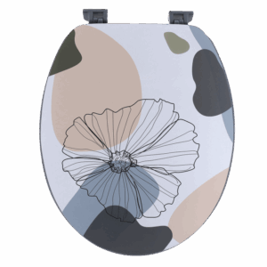 WC DASKA TENDANCE MDF SA PLASTIČNIM OKOVIMA, FLOWER