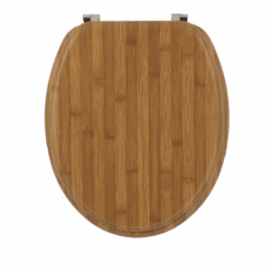 WC DASKA TENDANCE MDF SA INOX OKOVIMA SOFT CLOSE, BAMBOO