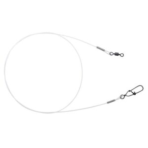 Predvez Sajla s kopčama SPRO Matte Black Leader Fluoro 25cm 0,45mm 15kg