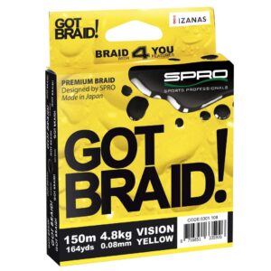 Špaga SPRO GOT BRAID! – 150m Yellow
