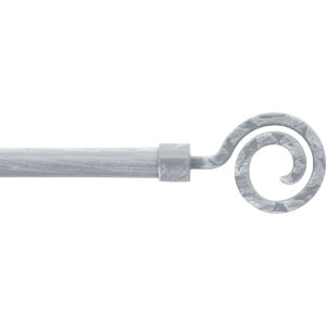 KARNIŠA zidna LUANCE SET RAZVLAČNA,  120-210 CM,  DEMEURE – SIVO/BIJELA