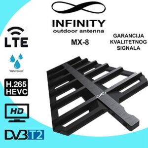 Antena vanjska/unutarnja UHF MX-8 INFINITY dobitak 30dB vodootporna