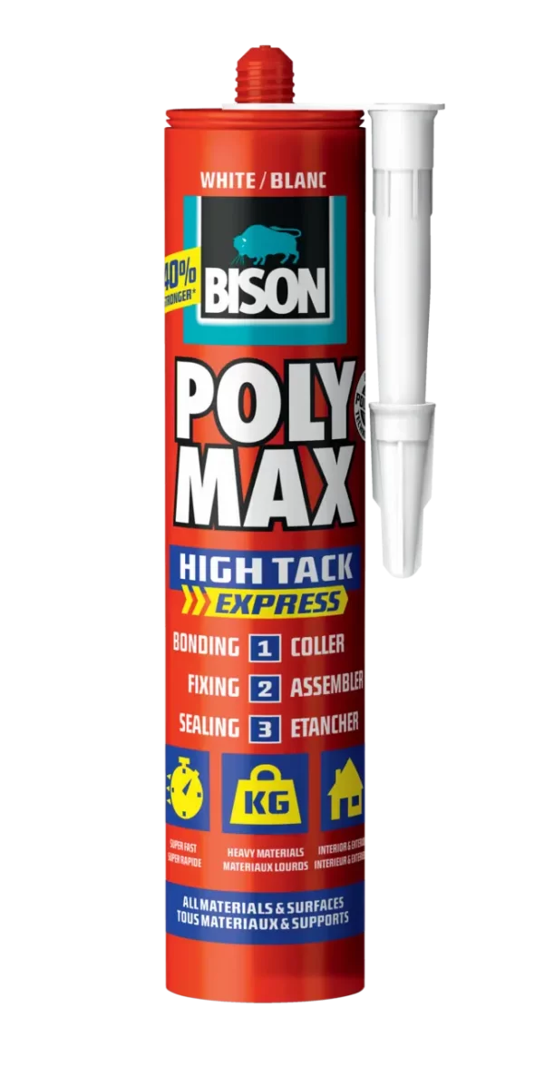 BISON Montažno Ljepilo Poly Max® High Tack Express Bijelo 425G