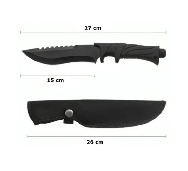 Nož Fiksni lovačko-kamping nož Black Bowie - Image 3