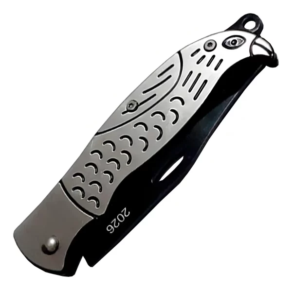 Nož džepni sklopiv (EDC) Hawk 2026 silver - Image 3