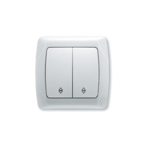 Sklopka PŽ Viko CARMEN bijela dupla izmjenična 017