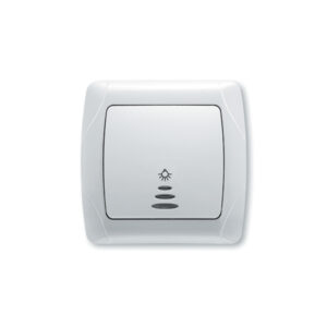 Tipkalo PŽ Viko CARMEN bijelo za svjetlo s kontrolnom lampicom  C 014