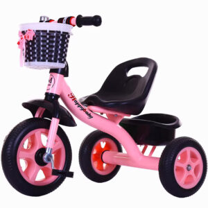 Tricikl za djecu od 2-6 godina - lagani triicikl s pedalama i košarom Plavi/Rozi