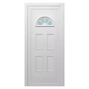 Vrata ulazna PVC KT04 Madrid bijela 100*210 cm