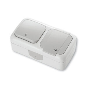 Utičnica NŽ VIKO IP54 084 sa sklopkom izmjeničnom OG siva vodotijesna