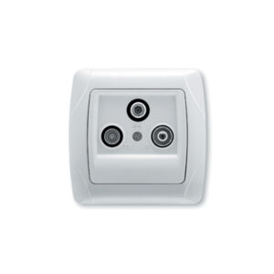 Utičnica PŽ Viko CARMEN bijela Antenska TV Radio Satelit završna C 041