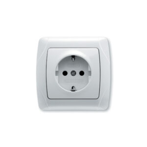Utičnica PŽ Viko CARMEN bijela obična 008