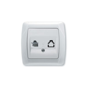 Utičnica PŽ Viko CARMEN bijela tel. jednostruka 013