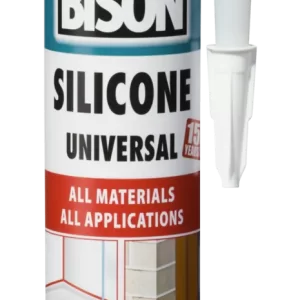 BISON Silikon Univerzalni 280ml Kartuša Bijeli, Transparent