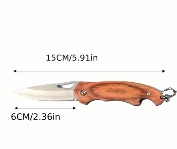 Nož džepni sklopiv (EDC)  model KA063 lančić drvo otvarač (HU-2565) - Image 6