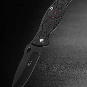 Nož džepni sklopiv (EDC) W82 NEGRO s kopčom za džep