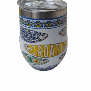 Čaša termo, Hrvatski suvenir s poklopcem Srdele