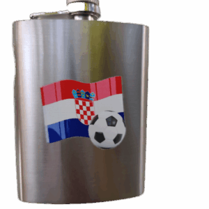 Pljoska sa Hrvatskom zastavom i nogometnom loptom (Hrvatska) 10127