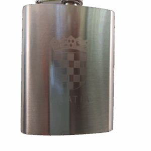 Pljoska sa Hrvatskim grbom mat i natpis CROATIA (Hrvatska) 10122 (7oz)