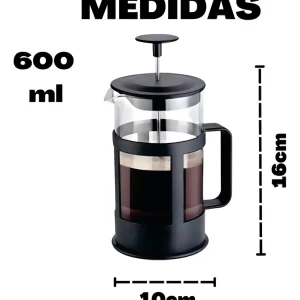 Čajnik francuski, kavovar 600ml Preša za čaj, trave ili kave za pripremu toplih napitaka