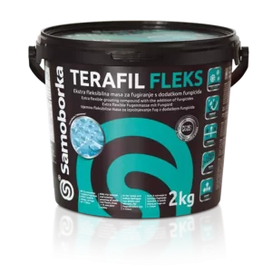 SAMOBORKA  TERAFIL FLEKS 2 kg ekstra fleksibilna masa za fugiranje s dodatkom fungicida