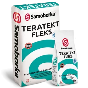 SAMOBORKA  TERATEKT FLEKS ekstra fleksibilno ljepilo za keramiku C2TES1 5/25kg