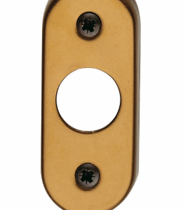 Rozeta za metalna vrata za kvaku uska ovalna F1, F2, F4, Bijela 8300